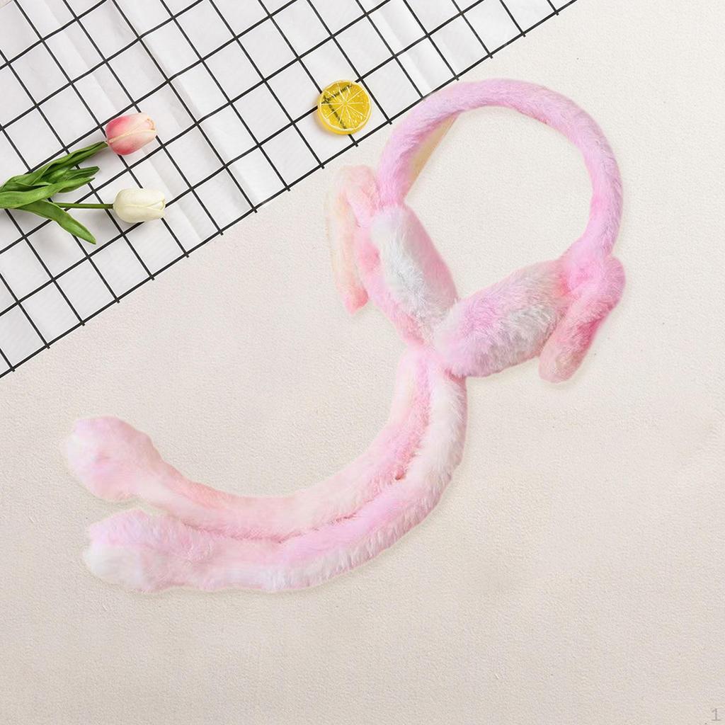 Adorable Bunny Ear Warmers Portable Warm Muffs for Winter Cold Weather Women