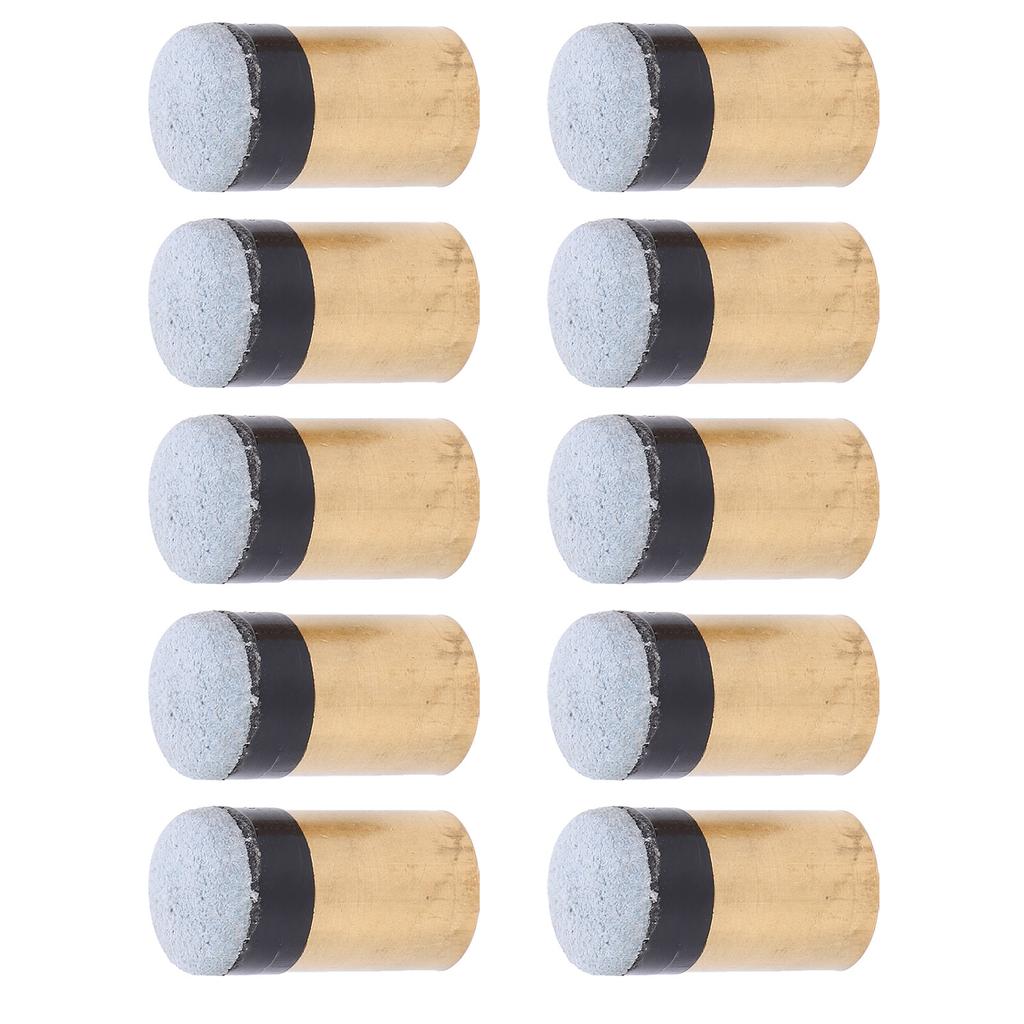 10Pcs Bag Billiard Ball Accessories Pool Cue Nine Balls Club Replacement Screw Tips13MM