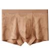 Luxury Mid-Waist Men's Breathable Antibacterial Cotton Boxer Briefs with Seamless Design