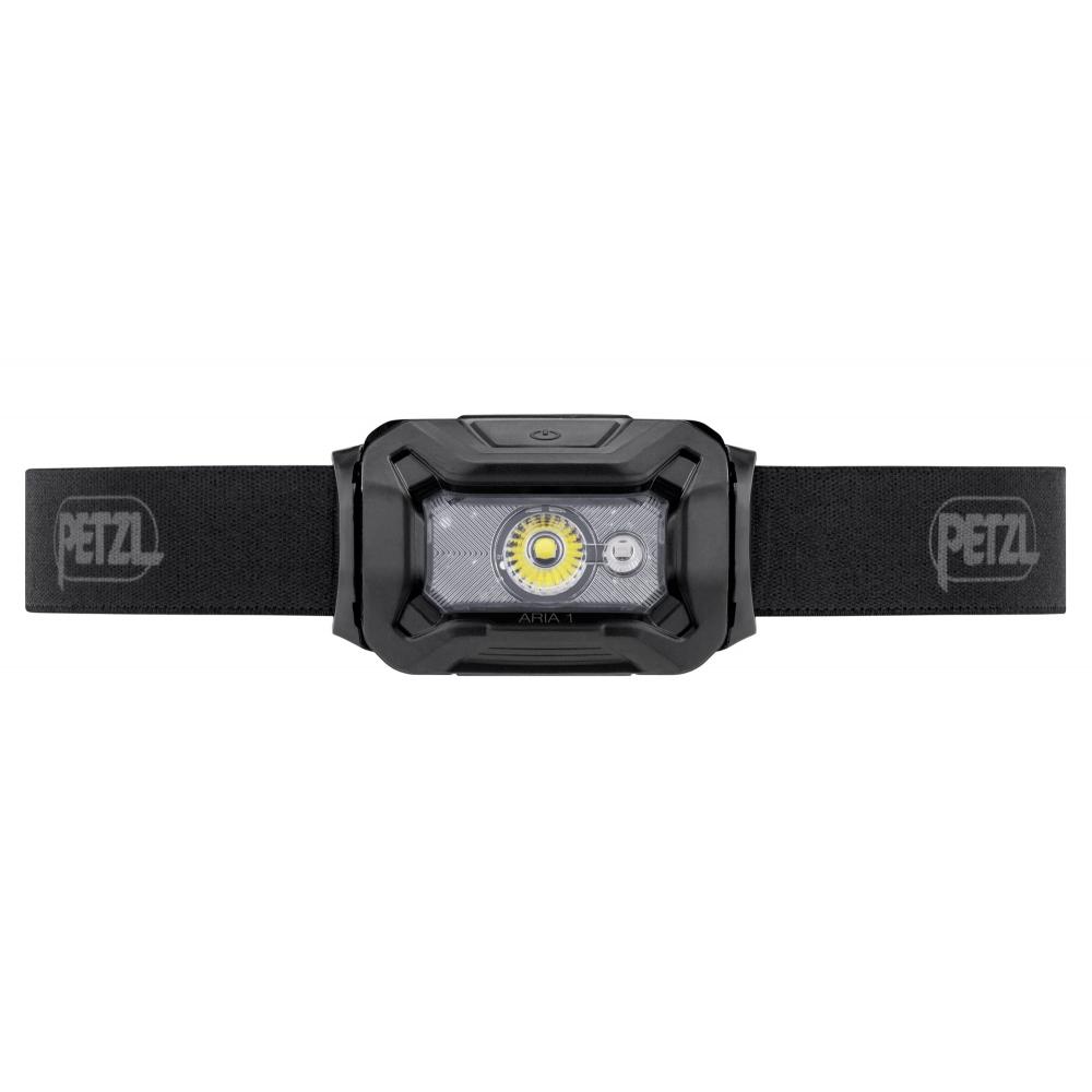 Petzl ARIA 1 RGB Compact Durable Waterproof Headlamp White Red Green Blue Mode 350 Lumens Black