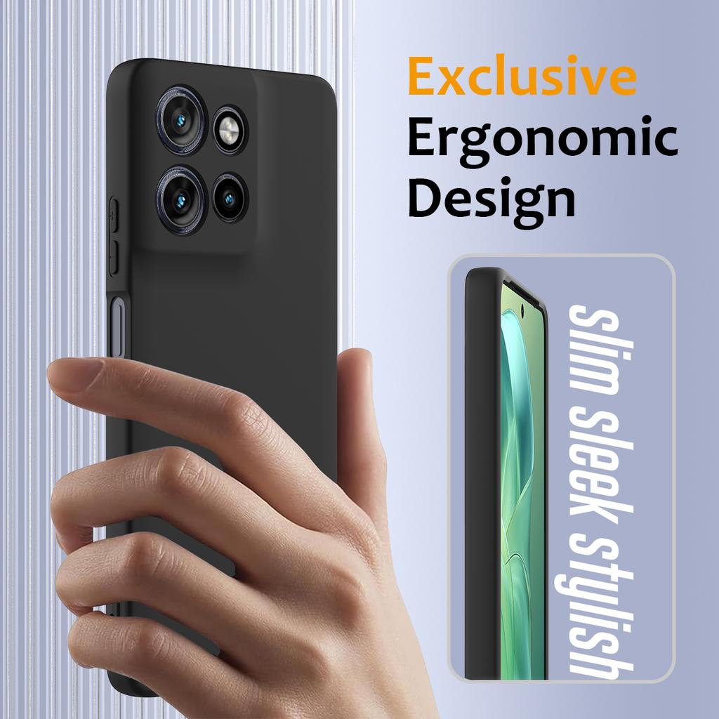 For Motorola Moto G Power (2025) Magnetic Case Anti-Drop Liquid Silicone Phone Cover