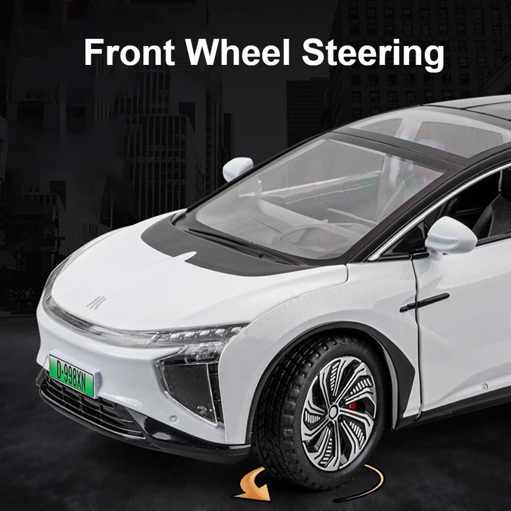 1:24 HiPhi X SUV Alloy New Energy Car Model Diecasts Metal Electric Vehicles Car Model Simulation Sound and Light Kids Toys Gift