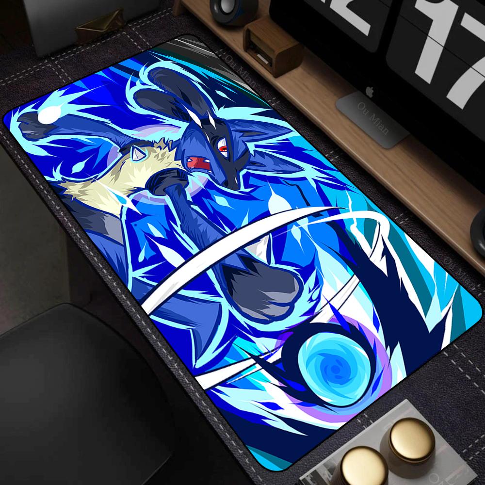 Large Kawaii Mouse Pad Laptop Non Slip Gaming Keyboard Mats Rug New Japan Anime P-pokemon Mousepad XL Gamer Cabinet elf Desk Mat
