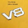 V8 Emblem Metal Sticker Badge Fender For V8 Racing Emblem Auto For Car Motorcycle Truck SUV