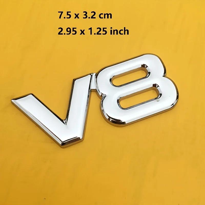 V8 Emblem Metal Sticker Badge Fender For V8 Racing Emblem Auto For Car Motorcycle Truck SUV