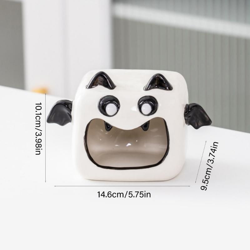 Halloween Candle Holders Tealight Votive Candle Holders with Grimaces,Pumpkin Lanterns Decorative Halloween Centerpieces