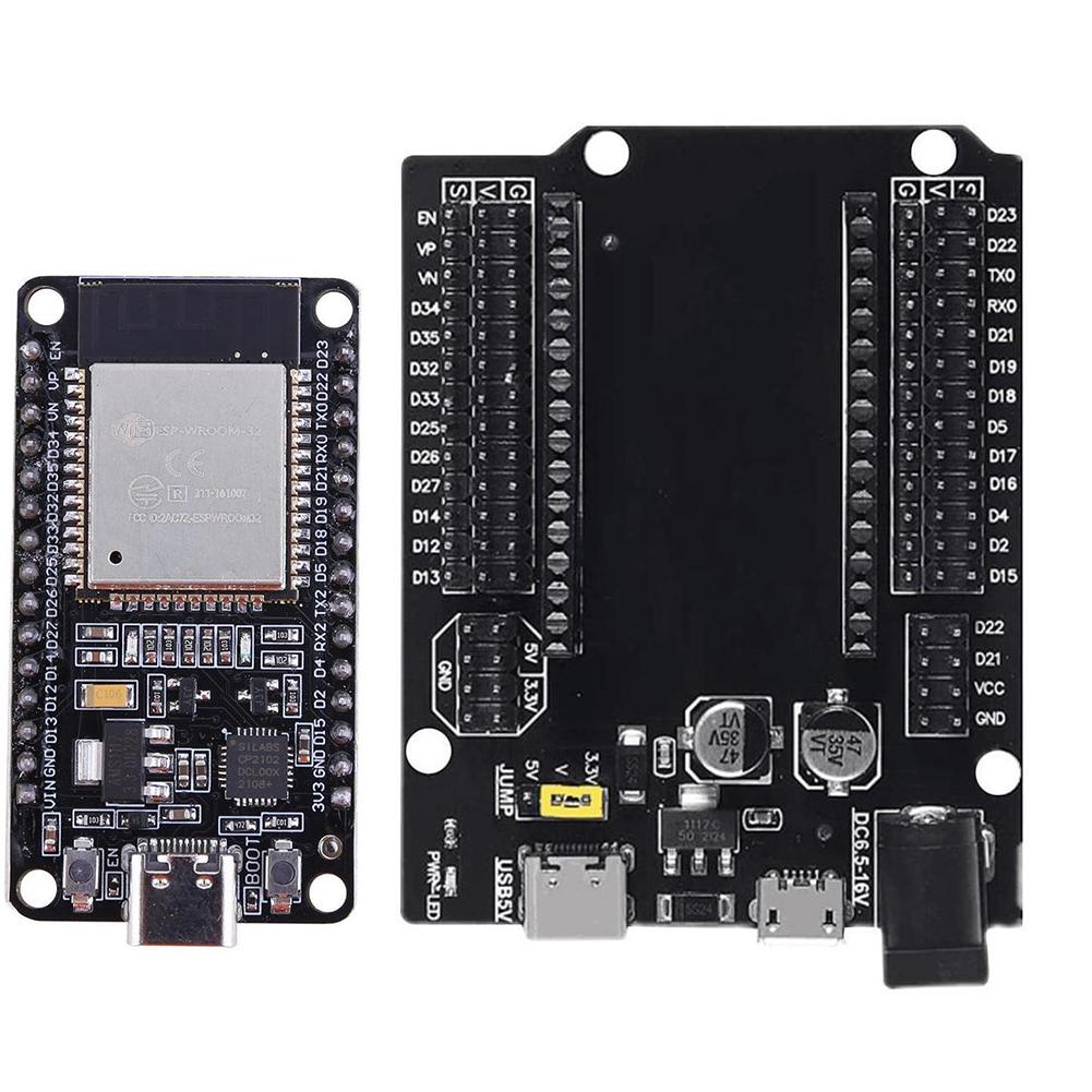ESP32 Development Board WiFi&Bluetooth Ultra-Low Power Consumption Dual Core ESP-32S ESP32-WROOM-32D/32U 38pin Expansion Board