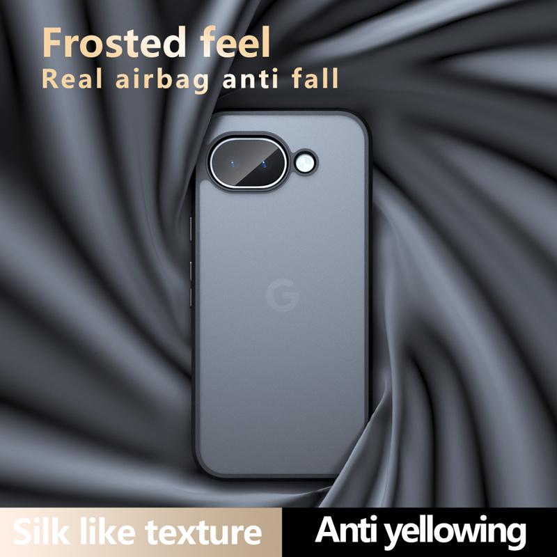 For Google Pixel 10A Case Shockproof Frosted Skin Feel Matte PC+TPU Anti-fingerprint Transparent Cover for Google Pixel 10a