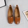 Fashion Flat Shoes Women Light Mouth Single Shoes Women's Spring Summer New Versatile Flat Bottom Square Head Solid Color Women's Shoes