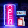 Rdutuok Led Neon Open Signs for Business,16.5"X 9" Light Up Open Signs Advertisement Board Electric Display Sign Powered by USB for Stores Window