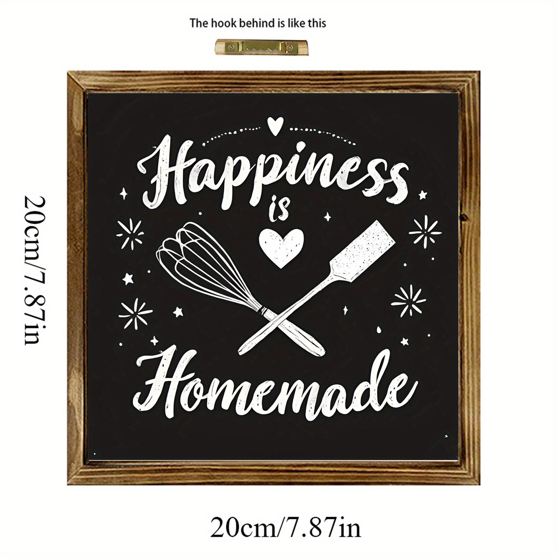 

A Charming Farmhouse Aesthetic Mural Poster Painting, 8x8inch Wooden Frame Signage, Ideal for Living Room, Study Room, Bedside Table, Tv Cabinet,