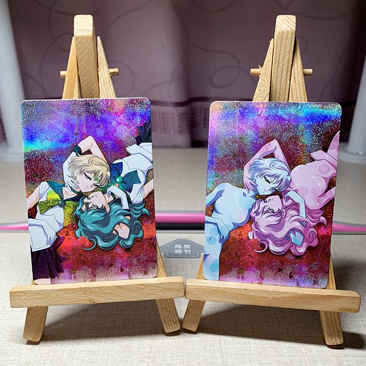 9pcs/set Sailor Moon Self Control Collect Signature Trading Flash Card Anime Cartoon Gift