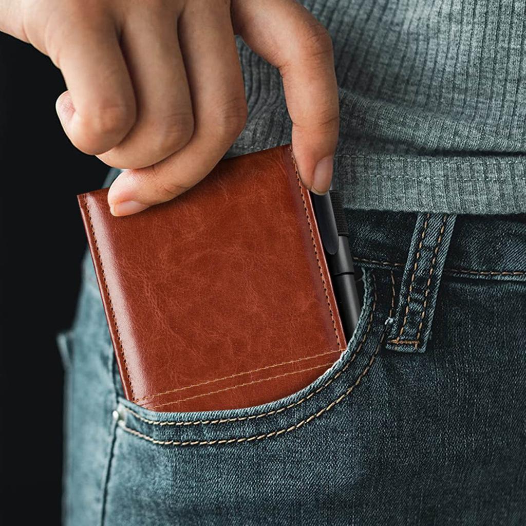 Compacts PU Leather A7 Size Budget Planner Cover with Calculator and Clipboard Personals Wallets Binders for Daily Use