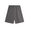 Li-Ning Atmungsaktive Locker Sitzende Elastische Bedruckte Buchstaben Strick Casual Shorts Herrenshorts Dunkelgrau AKSU685-7