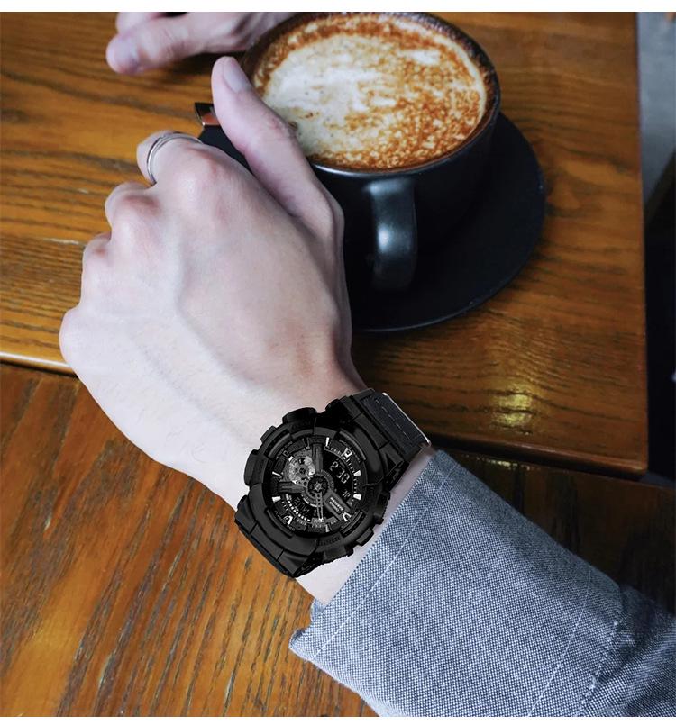 Curea de ceas 61S din pânză de bumbac pur pentru CASIO G-SHOCK GA110/100DW-5600