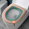 Home Thickened Toilet Seat Pad Four Seasons Universal Winter WC Seat Cover with Handle Washable Cartoon Toilet Mats Rim Cushion