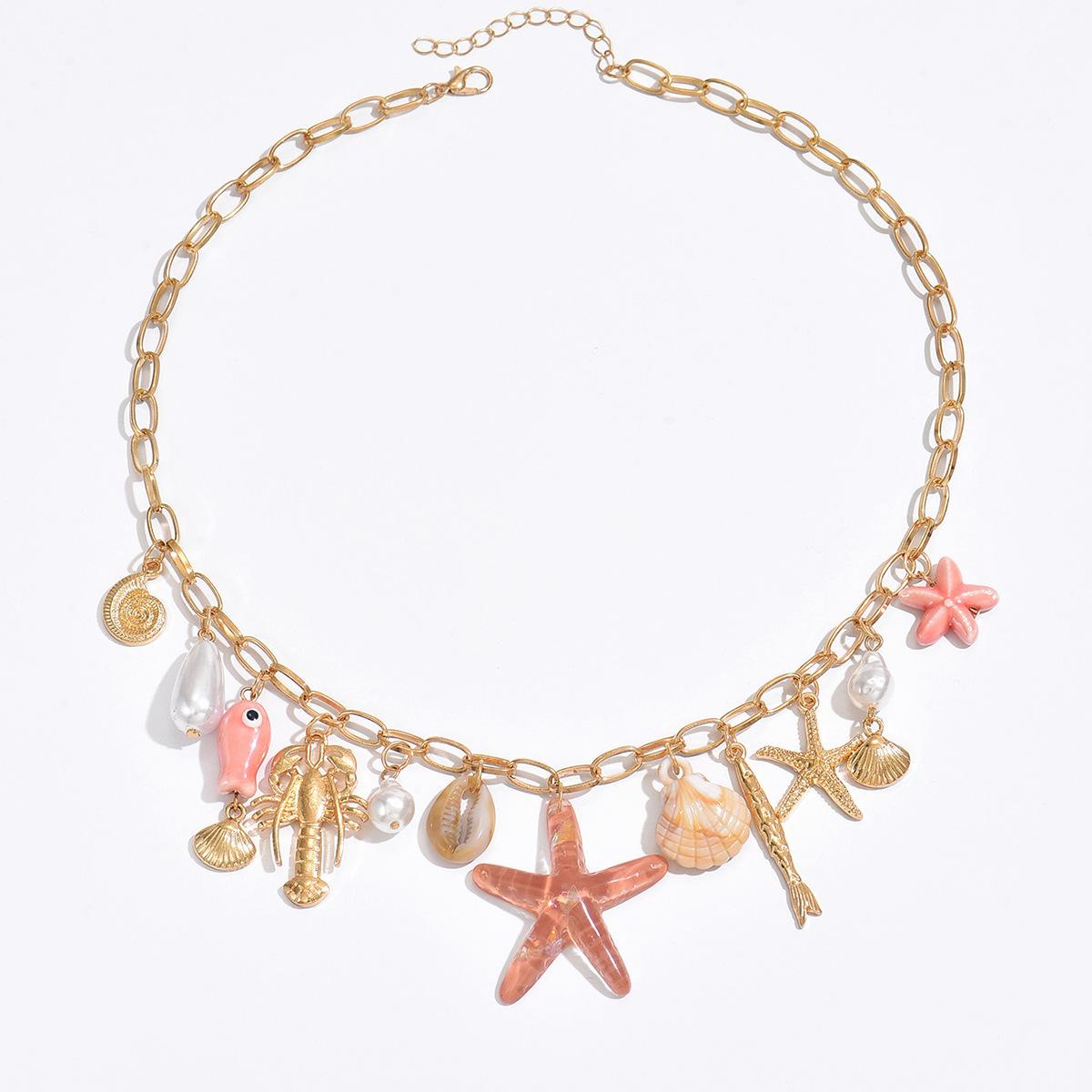 Necklace new imitation pearl pendant niche high-end collarbone chain women s accessories necklace