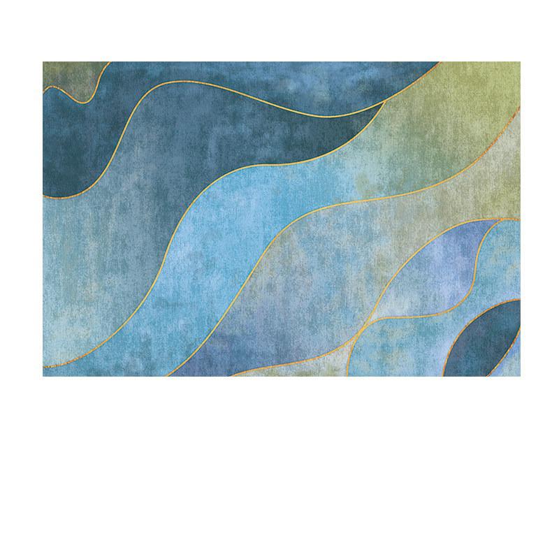 Large Area Rugs Living Room Nordic Geometric Striped Gradient Art Carpet Decorate Coffee Tables Floor Mat Washable Non-slip Mats