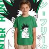 Hunter Gon Anime Print Cotton T Shirt for Boys and Girls Kids Casual Short Sleeve Soft Breathable Top
