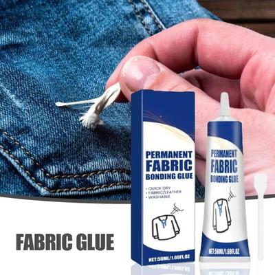 New Waterproof Fabric Patching Glue Versatile Clear Fabric Glue Quick Dry Strong Adhesive Seam Adhesive Jewelry