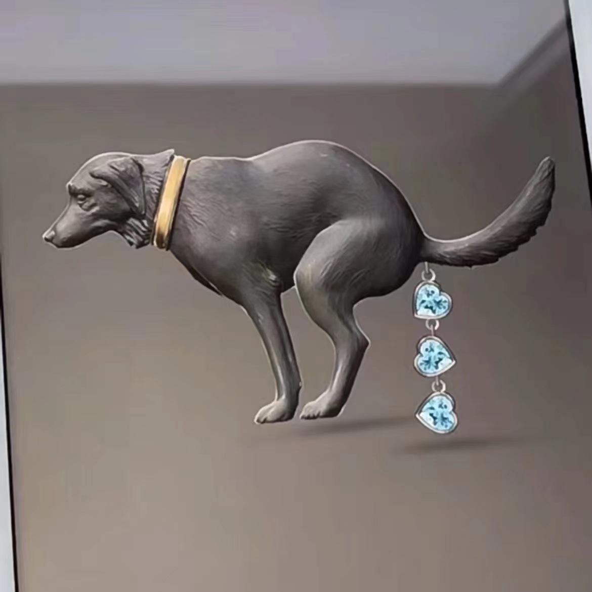 

Брошь «Щенок», Модные аксессуары в виде сердечка любви