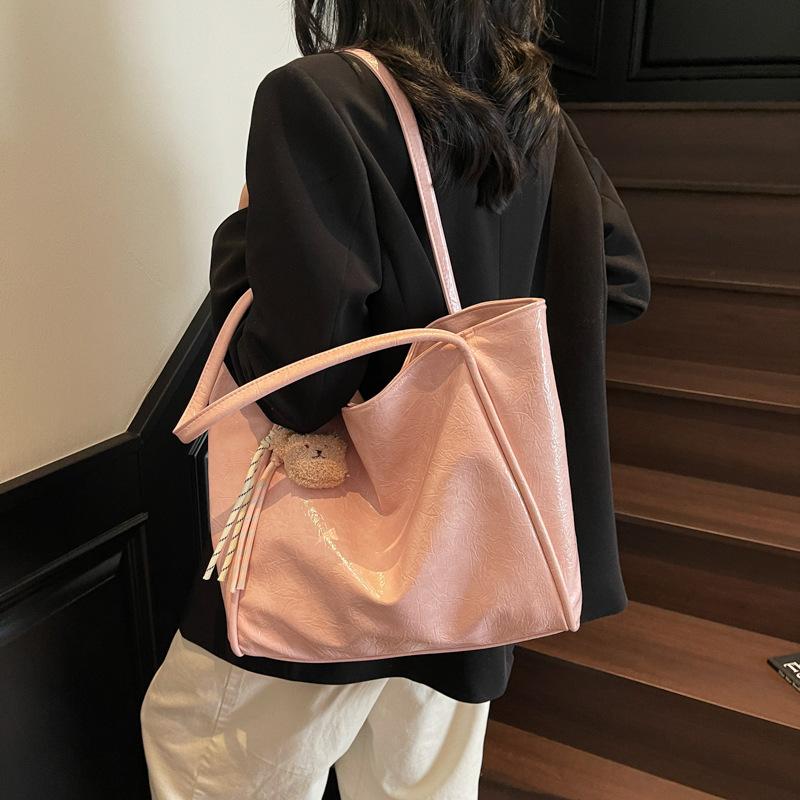 Einfache übergroße Tasche Damen 2025 neu große Kapazität Studententasche modische Schultertasche Tide