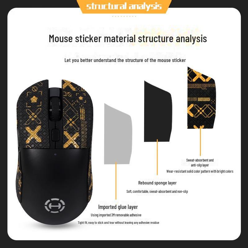 Edifier G3/G3M Anti-Rutsch- und Schweißabsorbierende Mausaufkleber