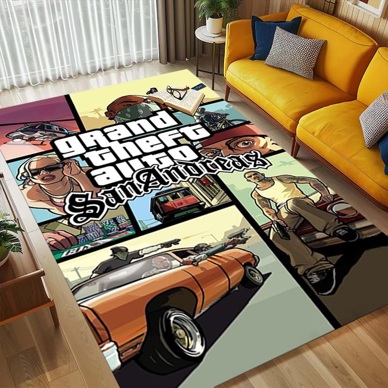 San Andreas Living Room Non-Slip Area Rug Soft Carpet for Bedroom Game Playroom Sofa Office Home Decor Doormat Christmas Gift C9211647