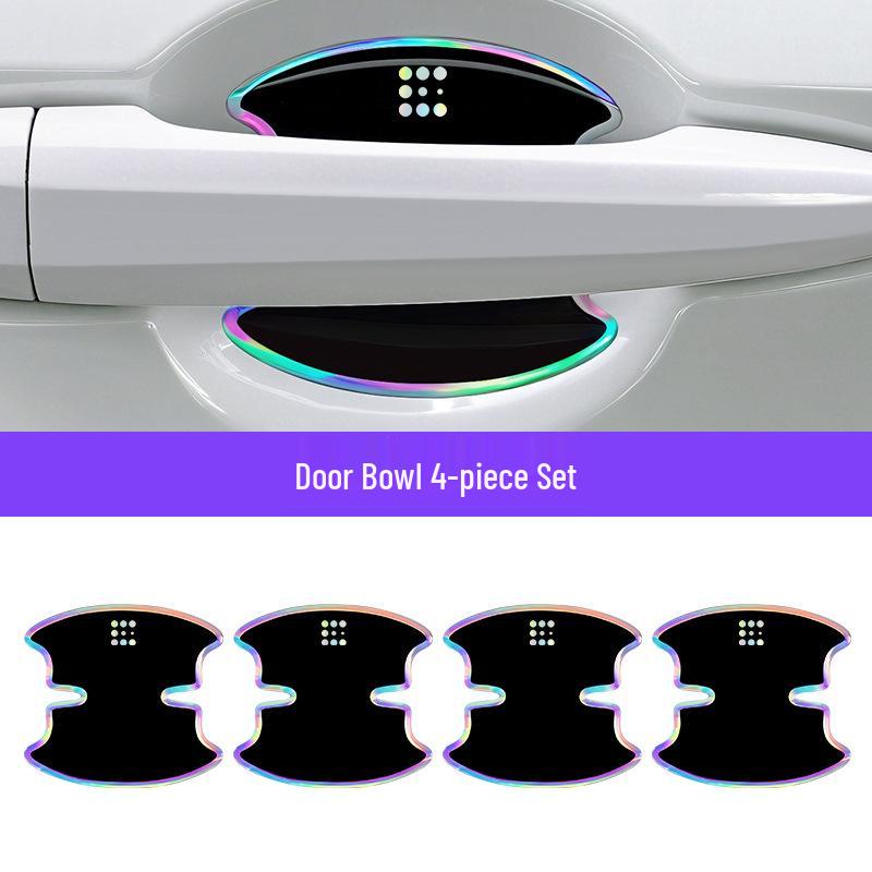 Bol de Poignée de Porte Bumper Pare-chocs en Époxy Résistant aux Rayures Sept Couleurs pour Voitures Lan Dian E5/E3