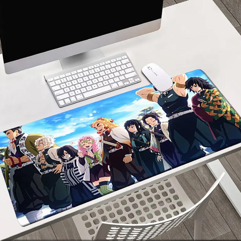 Demon Anime Group   Mouse pad Office Desk Mat, Gaming Mouse Pad Mousepad, keyboard pad,Heavy-Duty Non-Slip Rubber Backing, Gift