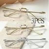 3PCS Fashion New Men's and Women's Universal Radiant Glasses, Trendy, Personalized and Versatile