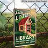 2D Flat 1pc Vintage Book Fans Metal Aluminum Sign Reading Corner Today Is A Good Day To Read Library Wall Artist Anti-Home School Library Coffee Shop