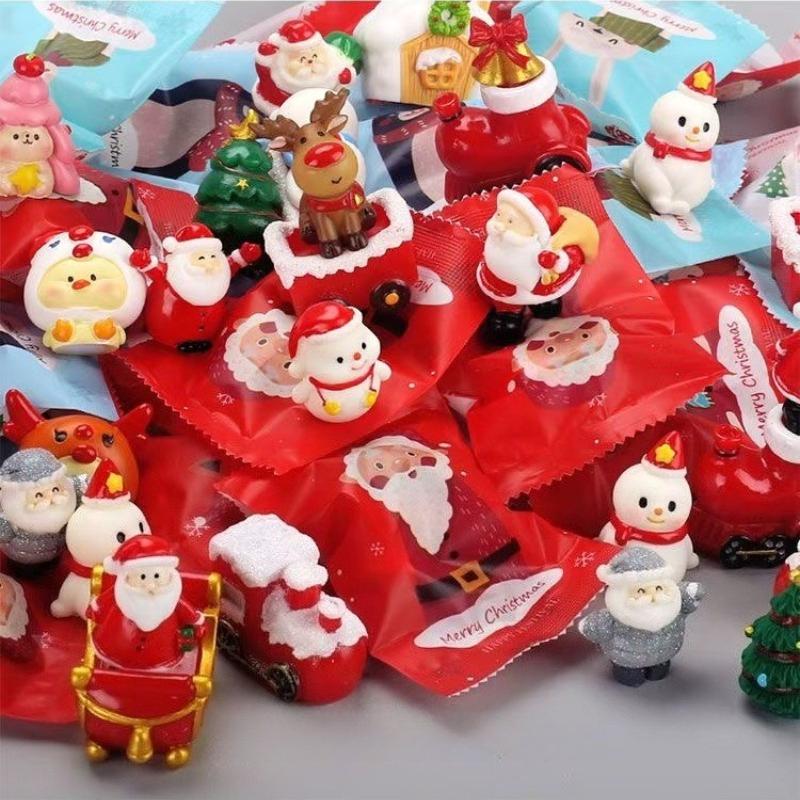 Weihnachten Überraschungstüten Miniatur Überraschungsboxen Mini Niedliche Weihnachtsmann Puppen Kindergeschenke Spielzeug Dekorative Kleine Ornamente Zufälliges Modell