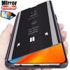 Clear View Mirror Flip Stand Phone Case For Xiaomi Redmi 10C Cases Cover For Xiomi Redmi 10C 10 C 6.71inch Redmi10C