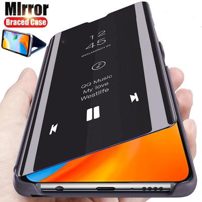 Clear View Spiegel Flip Stand Telefon Fall Für Xiaomi Redmi 10C Fällen Abdeckung Für Xiomi Redmi 10C 10 C 6,71 zoll Redmi10C