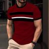 Men's 3D Printed Pattern T-shirt Breathable Lightweight Fabric Regular Edition Round Neck Short Sleeve Comfort Edition T-shirt