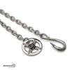 Stainless Steel Extra Large Feather Necklace Pendant Feather with Gold Gold Heart Gold Tip Feather Necklace [silver KYASYA] - Claw, Top, (2 Pieces) -