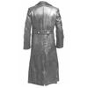 New, medium and long leather jacket, autumn and winter retro leather men's medieval coat
