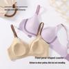 Seamless Jelly Underwear: Women's Light, Breathable Mesh, Wirefree Bra with Petal Cup Support