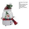 Christmas Faux Crystal Ball Ornament Cartoon Scarf Snowman Snow Ball with Music