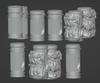 Chino Model German Gas Mask Case Set 3D Printer Kit 1/24 CM-203 (Military)
