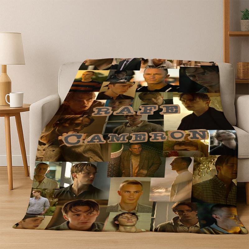 

Drew Starkey Rafe Cameron Flannel Blanket Soft Warm Blanket Throw Blanket for Bedroom Living Room Bed Travel Picnic Gift kid 75x90cm