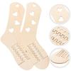 Decade of Wooden Socks for Knitted Sock Models, DIY Tools, Crochet Mold, 2 Pieces