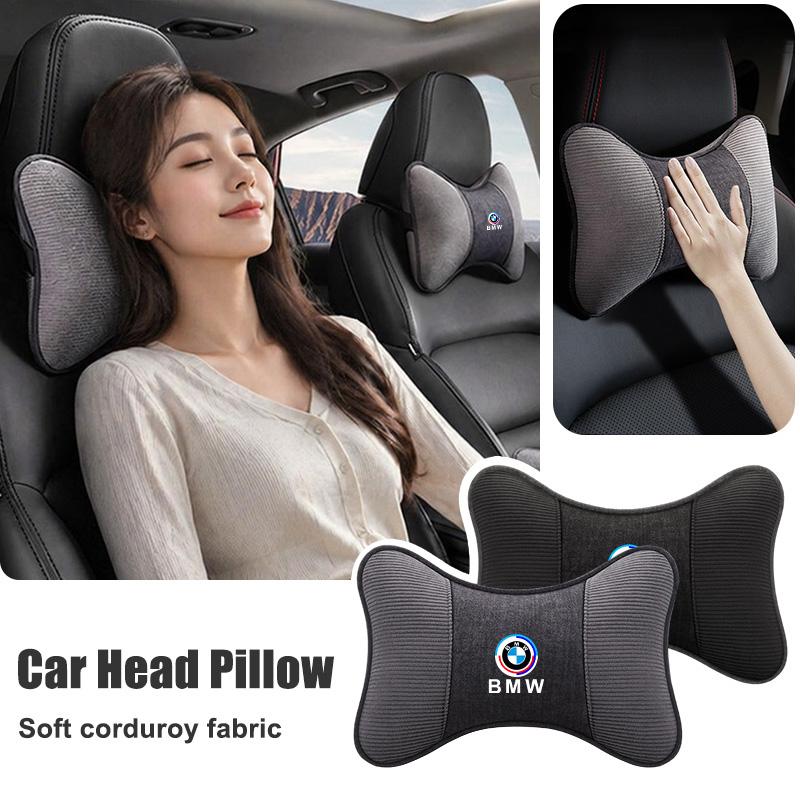 2Pcs Car Seat Neck Pillow Memory Cotton Headrest For BMW 50th Anniversary M M2 M3 M5 E46 E90 G20 F30 F10 X1 X2 X3 X5 Accessories nlvc53