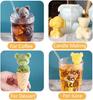 3D Teddy Bear Silicone Ice Cube Mold Soap Candle Mold Cake Baking Mold Handmade Cute Ice Cream for Beverage Coffee Milk Tea