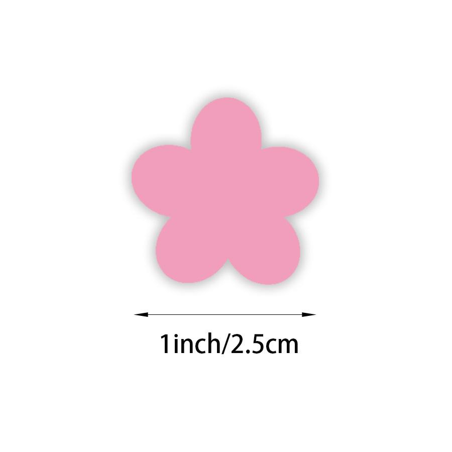 Heart-Shaped Love Stickers - 500 Self-Adhesive Labels per Roll
