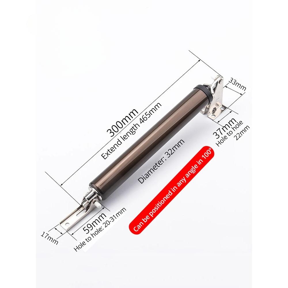 

Автоматичний дверний доводчик із м’яким закриванням, 35 ​​кг, пневматичний регульований хід позиціонування дверей, захисний дверний тримач. коричневий