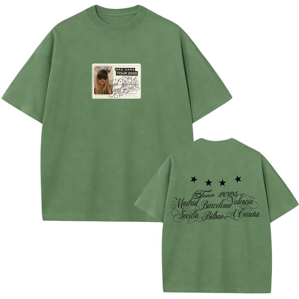 Singer Bad Gyal Tour 2026 Tshirt Unisex Women Fashion Pop Music T Shirts Unisex Casual Oversized Short Sleeve 100 Cotton Tshirts