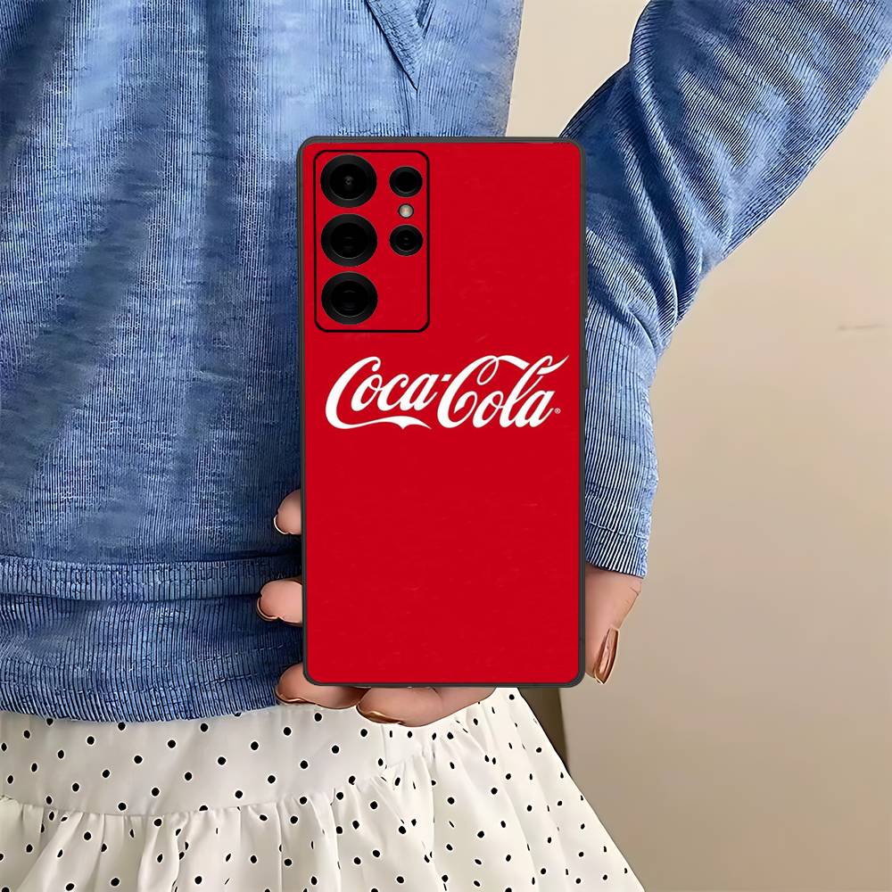 

Модный чехол для телефона с логотипом C-Coca C-Cola для Samsung S 24 Fe 25 Ultra Plus 20 Lite 21 30 22 23 24 22 Ultra 5G Fundas Samsung S30 plus 5G