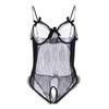 Large Sexy Underwear Sexy Lace Bow Open Crotch Dew Milk Three-point Style
